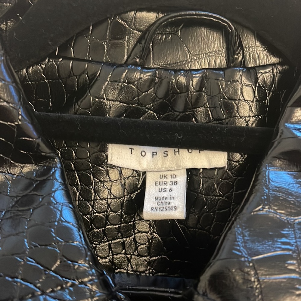 NEW ❤️ Topshop Jacket. Black size 6 - Picture 4 of 5